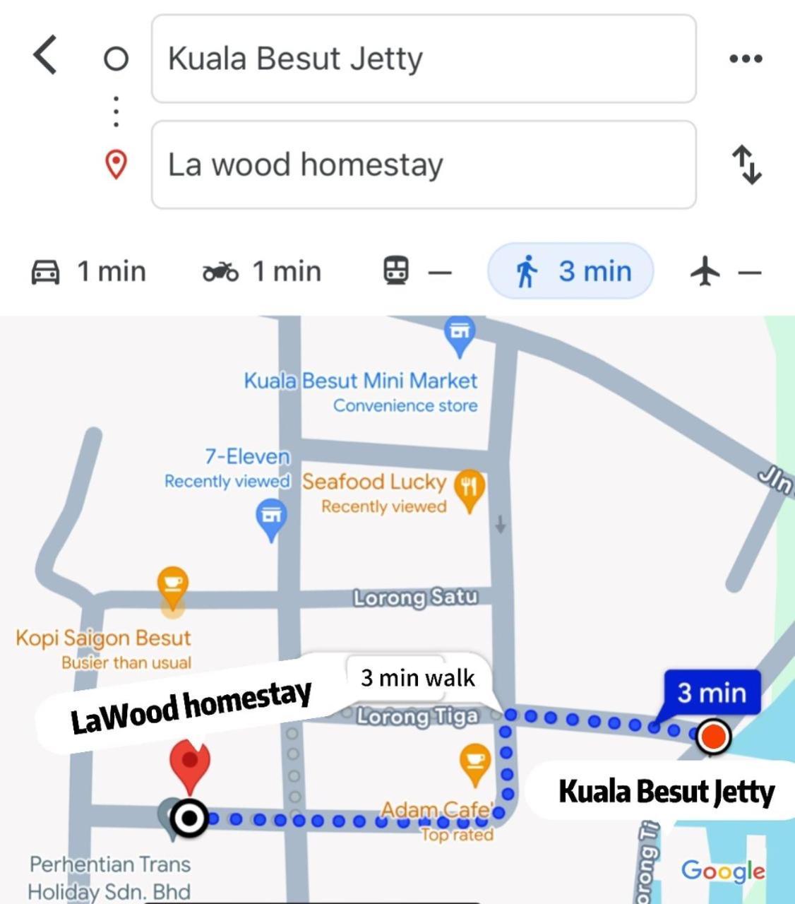 La Wood Homestay Kampung Kuala Besut Kültér fotó